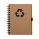 Bloco de Anotação Ecológico com Capa em Papel Kraft
