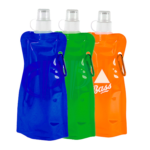 Squeeze Dobrável Com Mosquetão Para Brindes