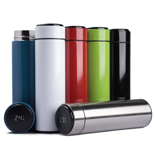 Garrafa Térmica de Inox 450 ml Personalizada Com Display de Led