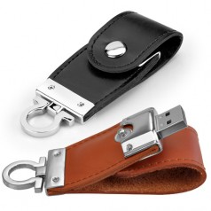 Pen Drive Chaveiro de Couro 