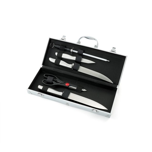 Kit Churrasco 5 Peças Promocional Com Maleta