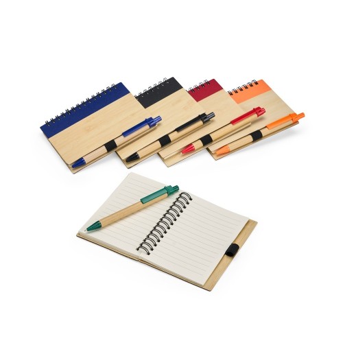 Caderno Ecológico Capa em Casca de Bambu Personalizado