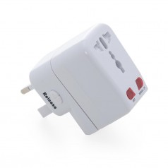 Adaptador de Tomada Universal Com USB Personalizado Para Brindes