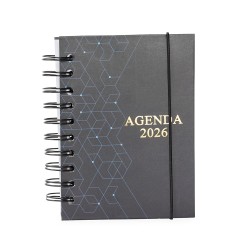 Agenda Diária 2026 Wire-O Personalizada