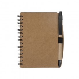 Caderno de Anotações Ecológico Personalizado Com Caneta