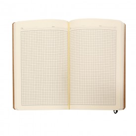 Caderno Ecológico Kraft Com Folhas Quadriculadas Personalizado