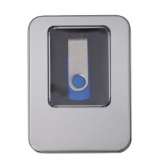 Caixa de Metal Com Visor Para Pen Drive