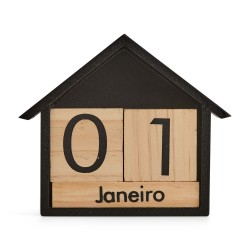 Calendário Permanente Madeira Personalizado