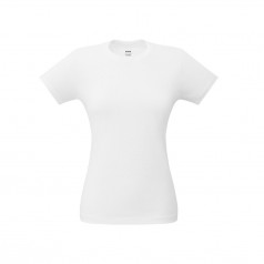 Camiseta feminina branca Promocional