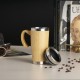 Caneca em Bambu e Inox 500ml Personalizada