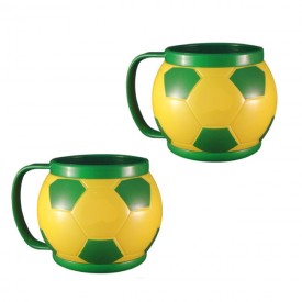 Caneca Formato Bola de Futebol Personalizada