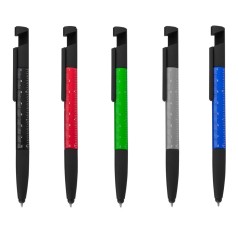 Caneta Com Régua Touch e Suporte Para Celular Personalizada
