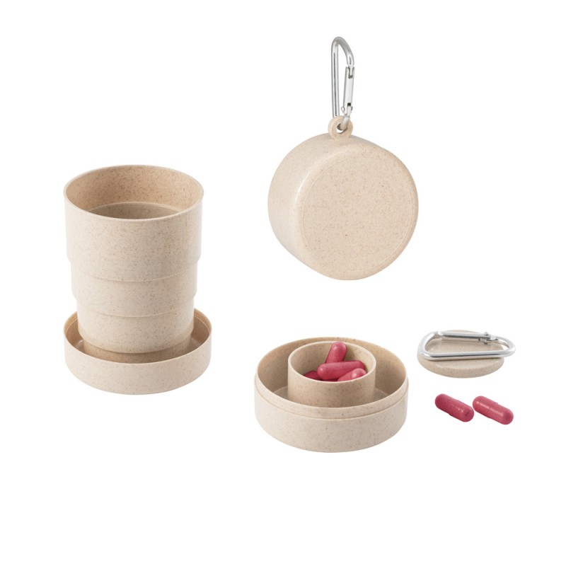 Copo Retrátil Fibra de Bambu Personalizado