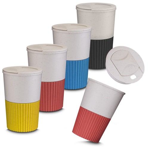 Copo Plástico de 400ml ComTampa Personalizado