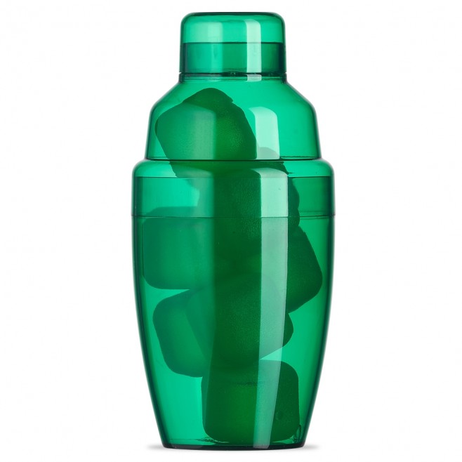 Coqueteleira Plástica com Gelo Ecológico Personalizada com Logo