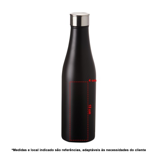 Garrafa de Água Inox 1L Personalizada com Logo