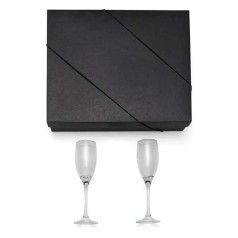 Jogo De Taças De Vidro p/Champagne Personalizado