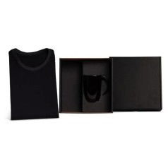 Kit Caneca Em Cerâmica Preta E Camiseta - 2 Pçs - Tam. G Personalizado 