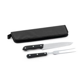 Kit Churrasco 2 Peças Com Estojo Personalizado Com Logo