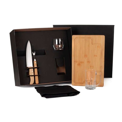 Kit Churrasco 6 Peças Personalizado Com Logo da Empresa