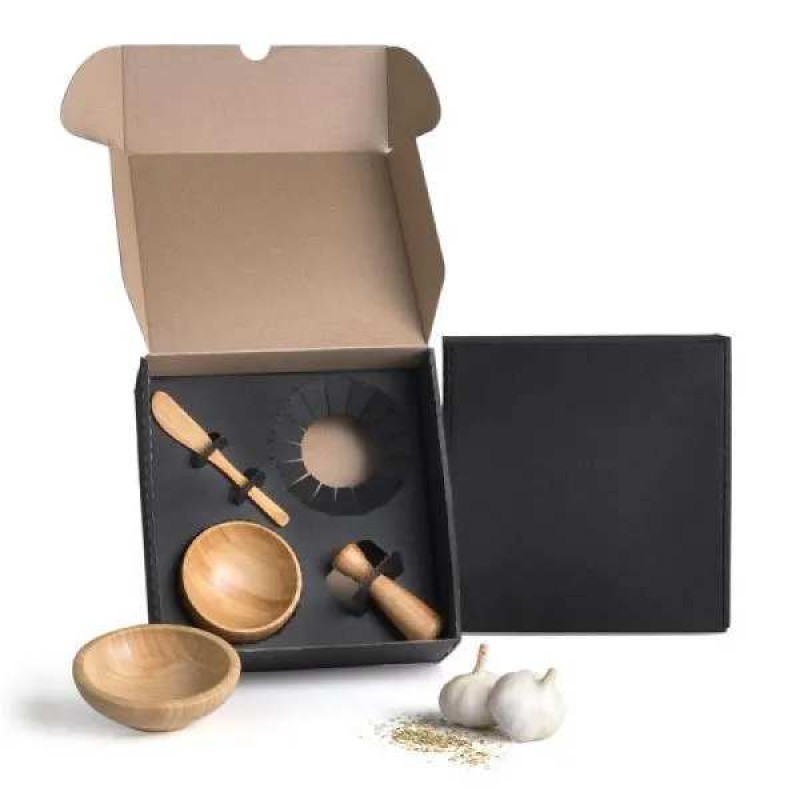 Kit Cumbuca e Amassador de Temperos Personalizado