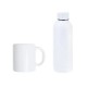 Kit Garrafa E Caneca - Branco - 2 Pçs Personalizado 