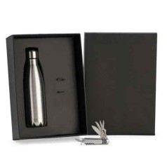 Kit Garrafa E Canivete 11 Funções para Brindes