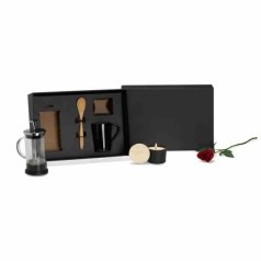 Kit Para Café Com Vela Aromatizada - 4 Pçs Promocional