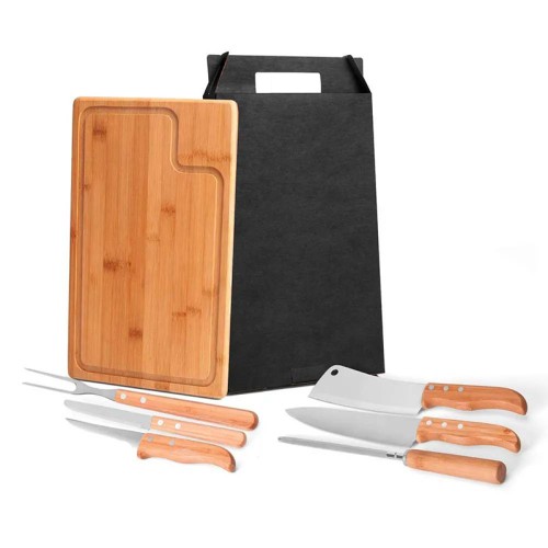 Conjunto Para Churrasco Personalizado Com Logo da Empresa Para Brindes