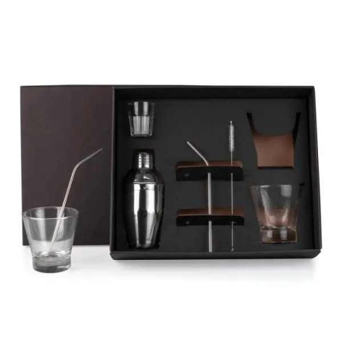 Kit Para Drinks Com Coqueteleira - 7 Pçs Personalizado