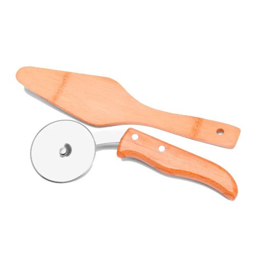 Kit Pizza Com Cortador e Espátula Personalizado