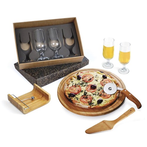 Kit Pizza Com 8 Acessórios Personalizado