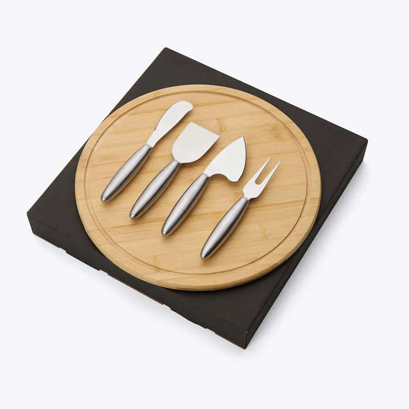 Kit Para Queijo Em Bambu Personalizado 