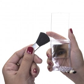 Kit Pincel Para Maquiagem Com Estojo Plástico Personalizado