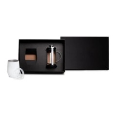 Kit Prensa Francesa e Copo Térmico 2 Peças Promocional