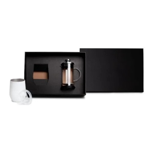 Kit Prensa Francesa e Copo Térmico 2 Peças Promocional