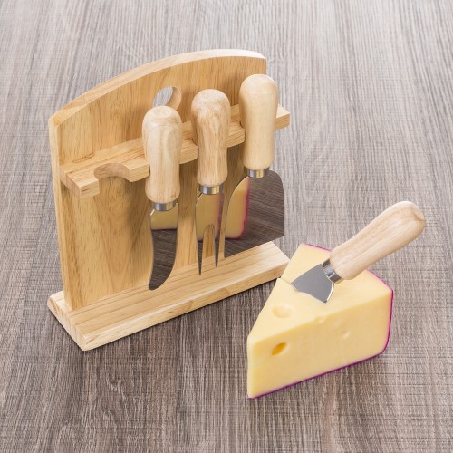 Kit Queijo 5 Peças Personalizado Para Brindes