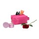 Kit Vela Aromatizada E Necessaire - Rosa - 2 Pçs Personalizado