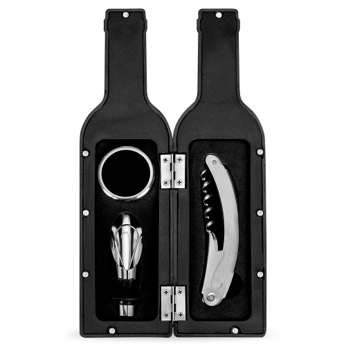 Kit Vinho 3 Peças Estojo Formato Garrafa Personalizado