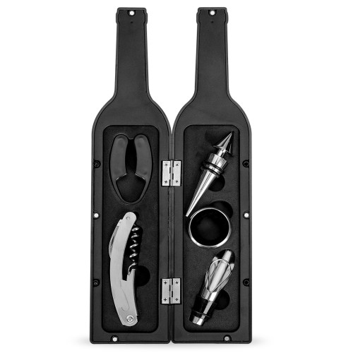 Kit Acessórios Para Vinho Personalizado 5 Peças 