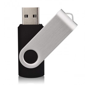 Pen Drive 8GB Giratório de Metal Personalizado