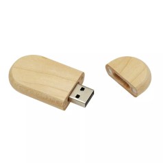 Pen Drive Bambu Personalizado Com Logo da Empresa