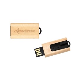 Pen Drive Bambu Retrátil Personalizado 