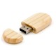 Pen Drive de Madeira Oval