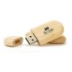 Pen Drive de Madeira Oval Pen Drive de Madeira Oval