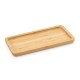 Petisqueira Retangular de Bambu 26 x 13cm Personalizada