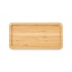 Petisqueira Retangular de Bambu 26 x 13cm Personalizada