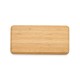 Petisqueira Retangular de Bambu 26 x 13cm Personalizada