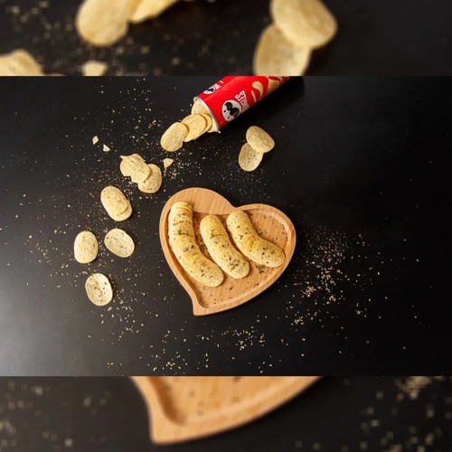 Petisqueira em Bambu Formato de Coração Personalizada