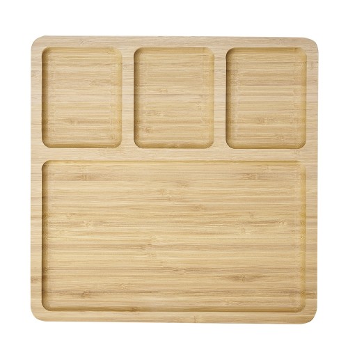 Petisqueira Quadrada 4 Divisórias Personalizada